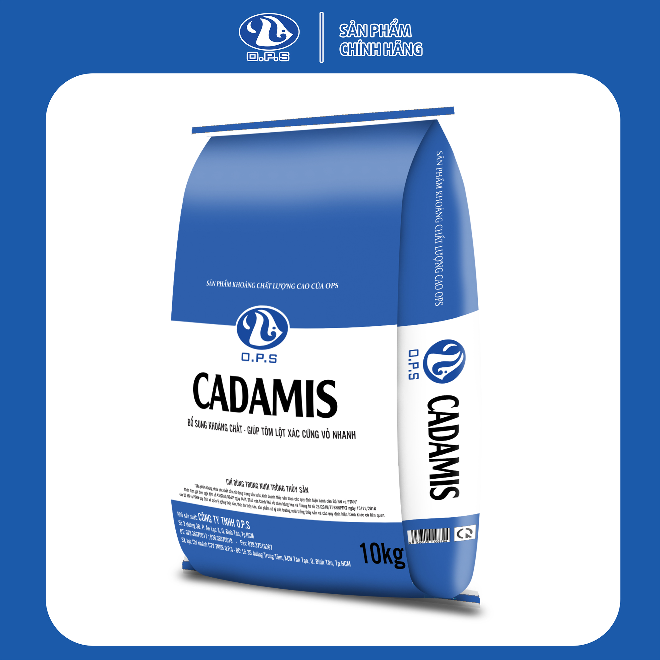 CADAMIS 10KG - Bổ sung khoáng chất cho ao nuôi tôm