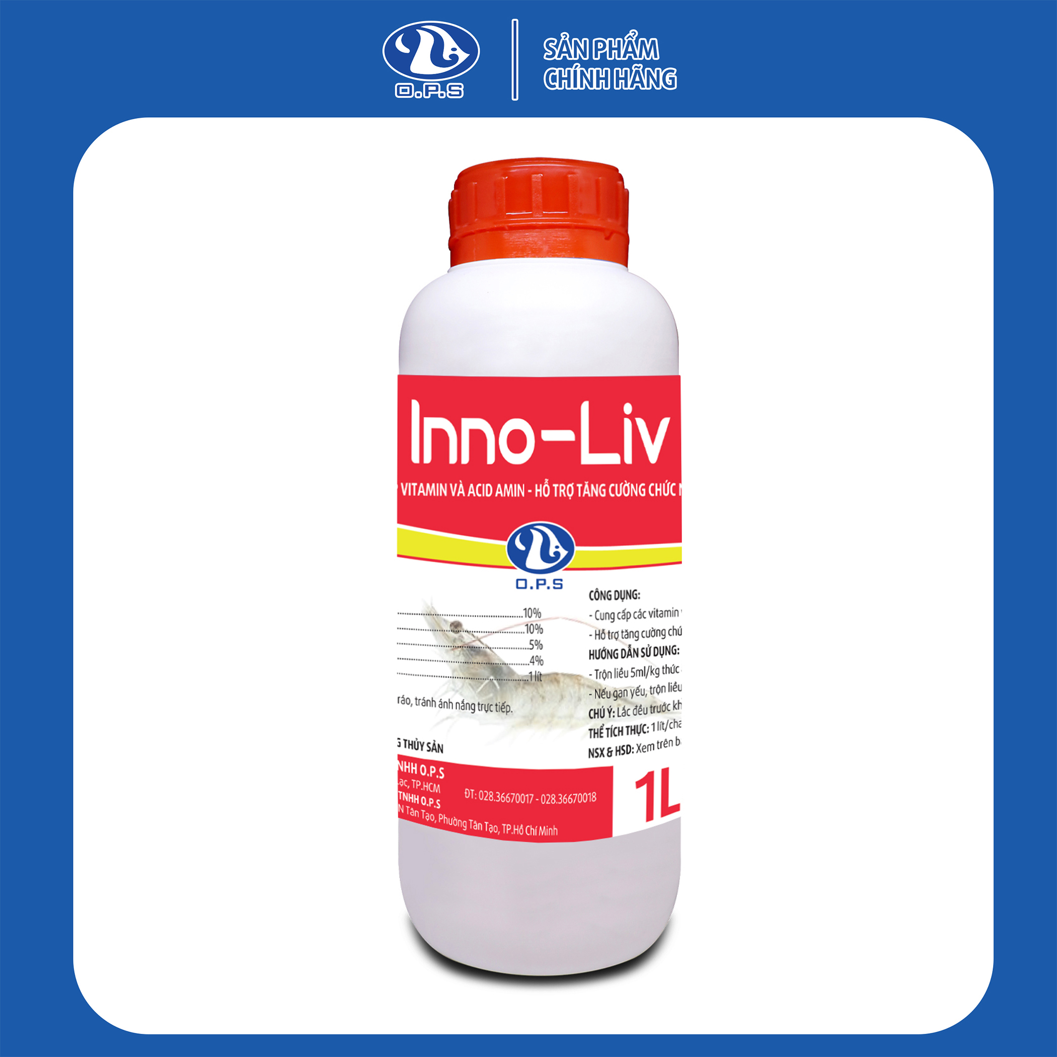 INNO-LIV 1 LÍT - Cung cấp vitamin và acid amin - Hỗ trợ tăng cường chức năng gan