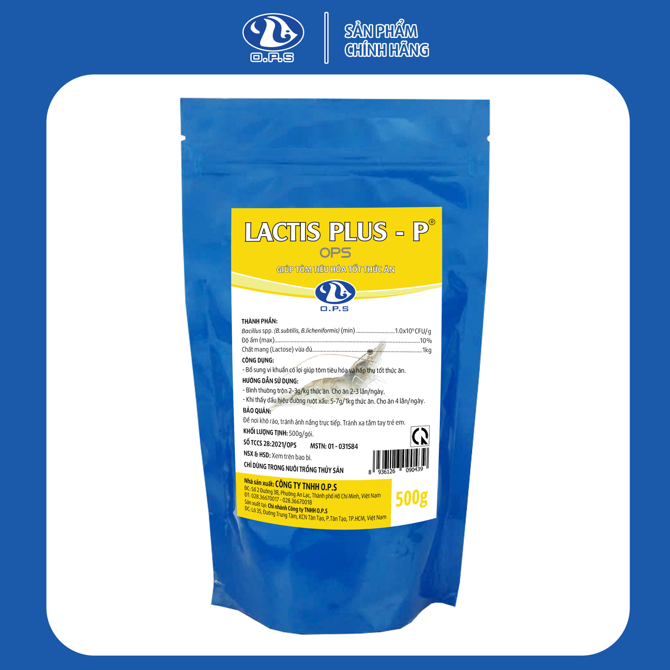 LACTIS PLUS-P OPS - Giúp tôm tiêu hóa tốt thức ăn