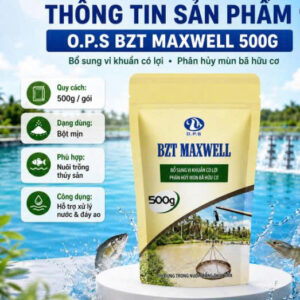 O.P.S BZT MAXWELL 500G - Bổ sung vi khuẩn có lợi, phân hủy mùn bã hữu cơ.