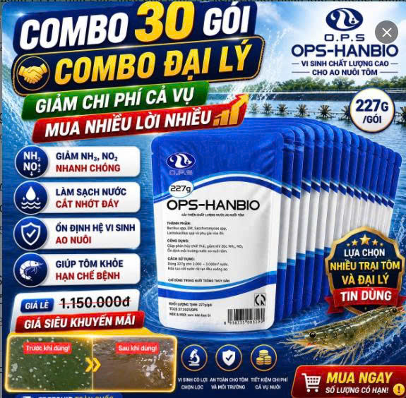 OPS - [ COMBO 30 GÓI ] HAN BIO 227 Gram