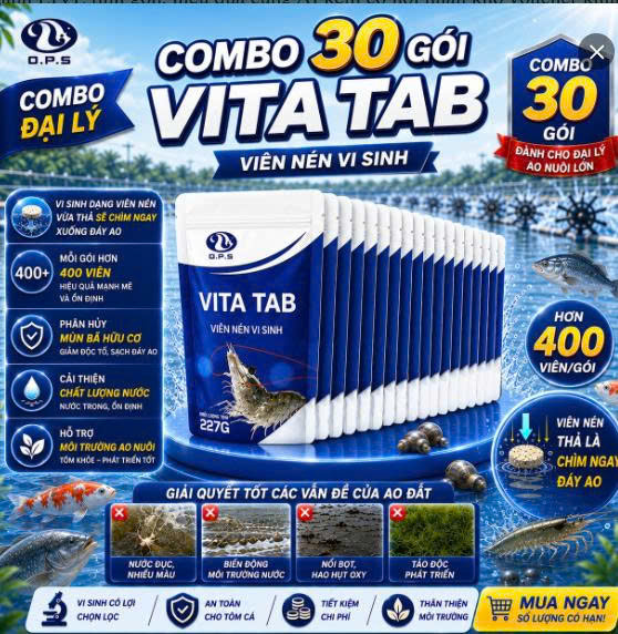 [ COMBO 30 GÓI ] OPS VITA TAB 227 Gram